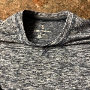 Free Country Men's Heathered Gray Long Sleeve Tee
